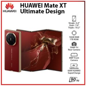 Original Huawei Mate XT Ultimate Tri-Foldable Phone 10.2 Inches Screen  Battery 5600mAh 1TB + 16GB RAM Smartphone